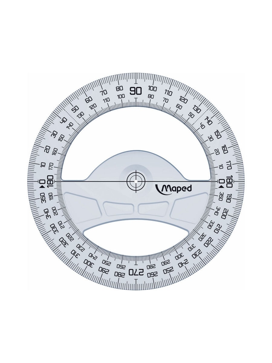 

Транспортир 360/12см MAPED Geometric, прозрачный 242360, Geometric