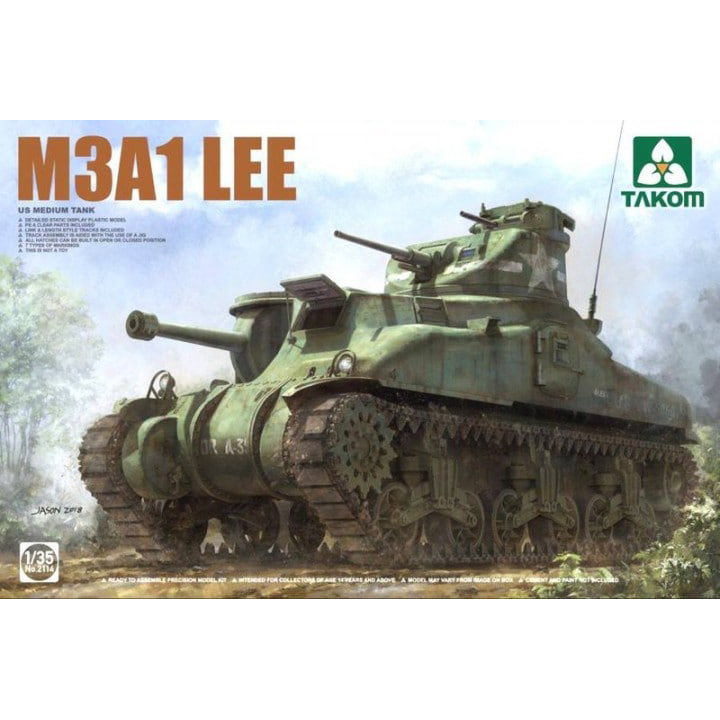 

Сборная модель Takom 1/35 M3A1 Lee 2114