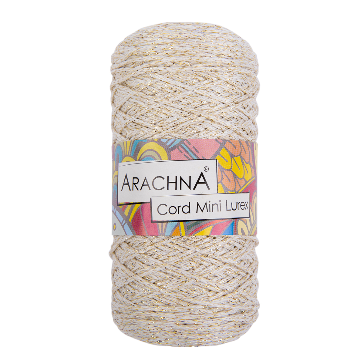 

Пряжа ARACHNA "Cord Mini Lurex" 90% полиэфир, 10% люрекс 3 шт. х 75 г 10 г 200 м 10 м №01, Бежевый, Cord Mini Lurex