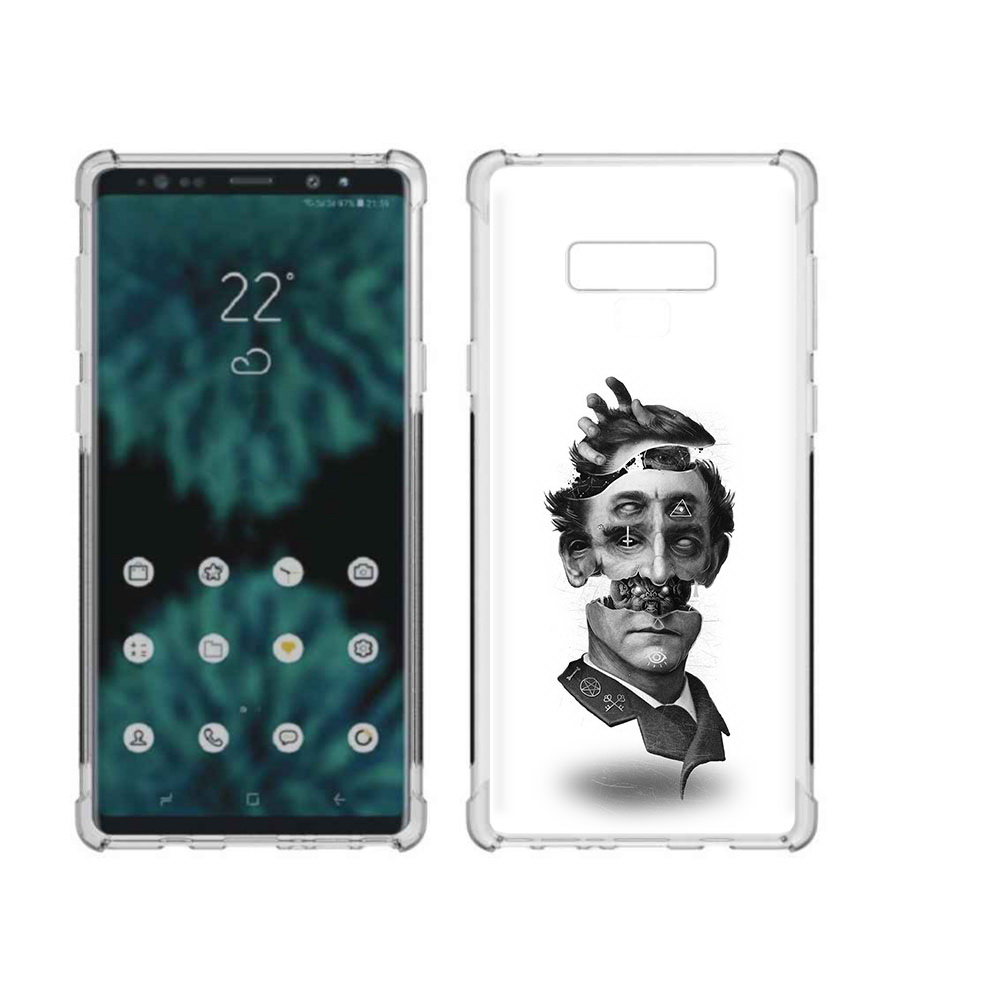 

Чехол MyPads Tocco для Samsung Galaxy Note 9 страшное лицо абстракция (PT115235.598.628), Прозрачный, Tocco