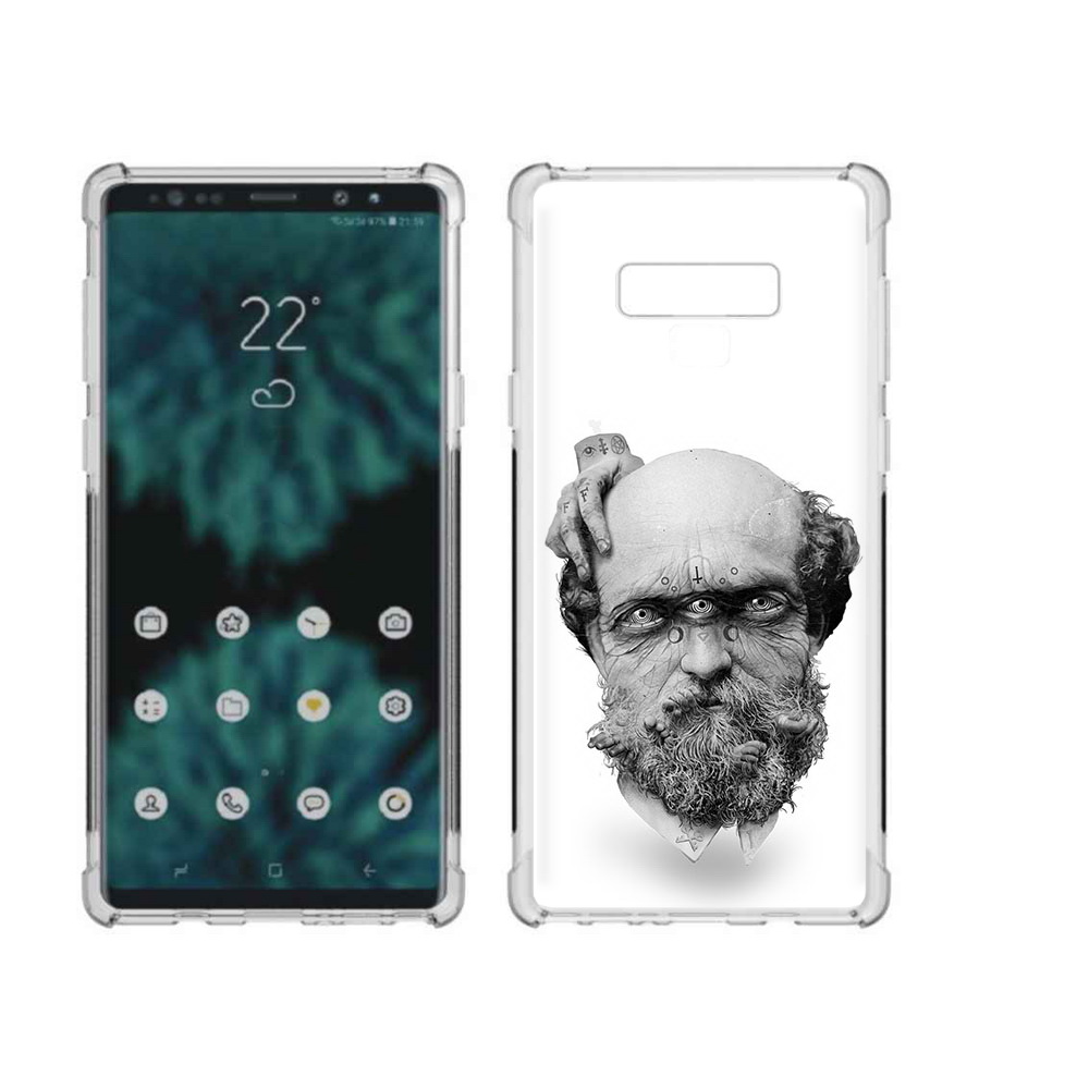 

Чехол MyPads Tocco для Samsung Galaxy Note 9 страшный бородатый мужчина абстракция, Прозрачный, Tocco