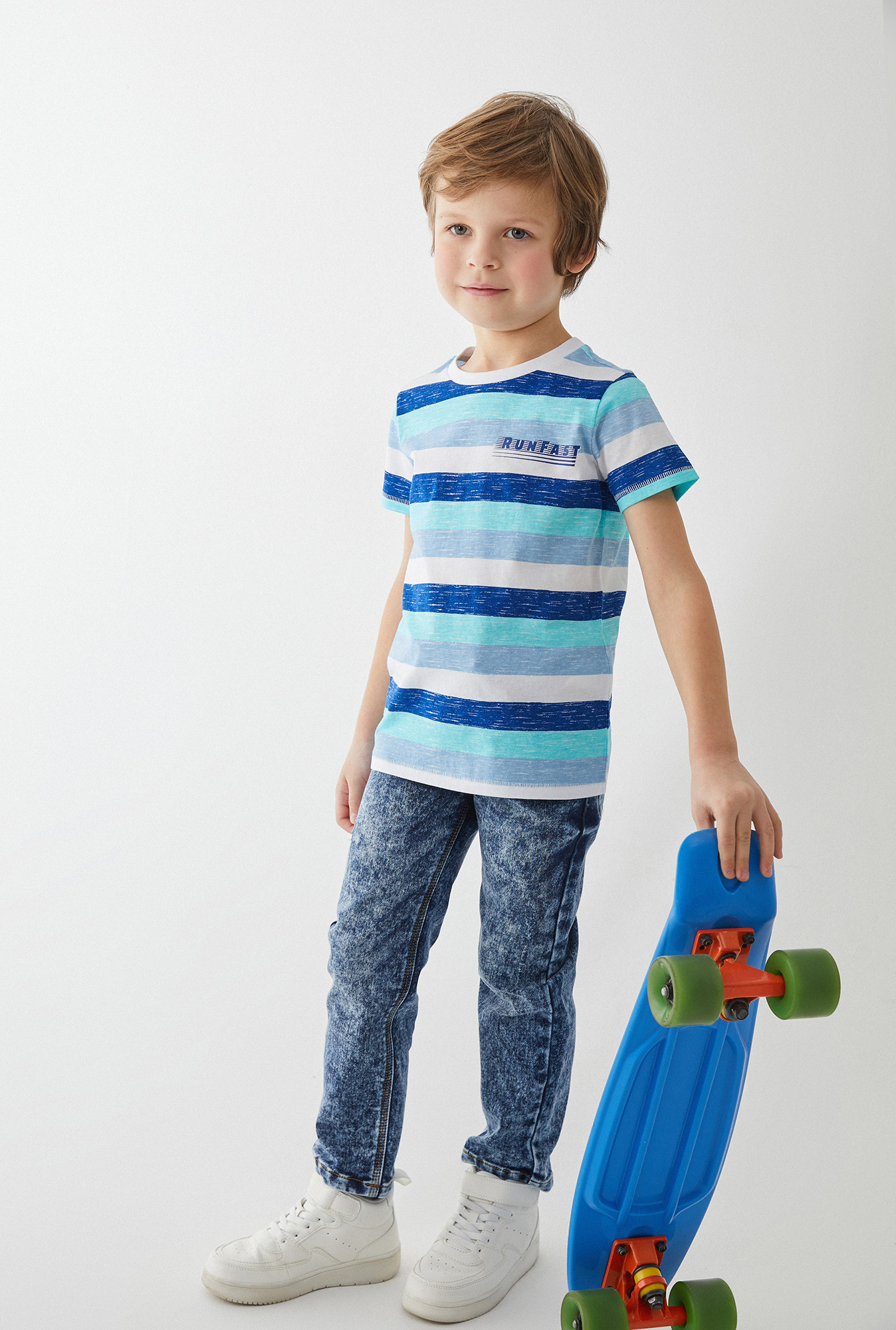фото Джинсовые брюки детские acoola цв. голубой р. 98