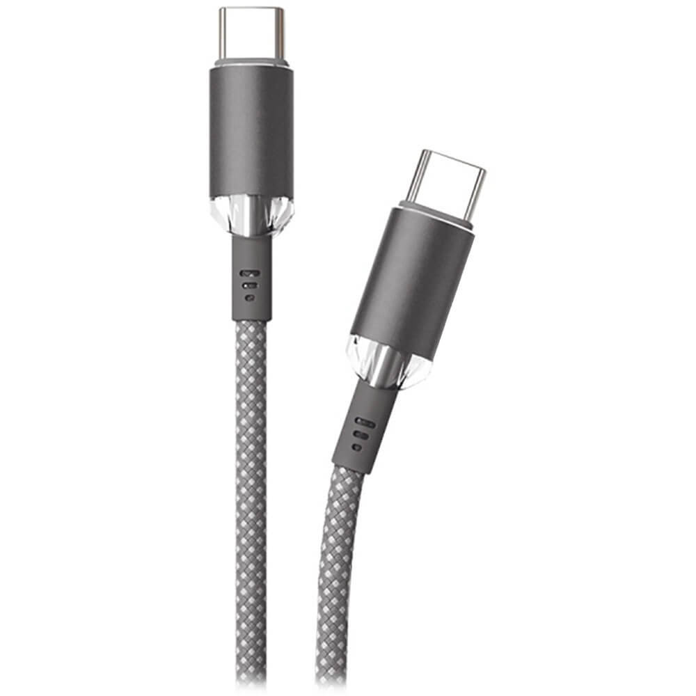 Кабель VLP Diamond Cable USB-C 1.2 м серый