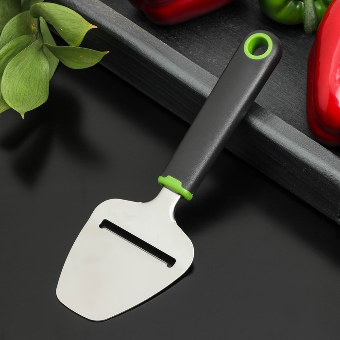 

Нож для сыра Доляна Lime, 227,5 см, цвет чёрно-зелёный, Кухонные инструменты "Lime"