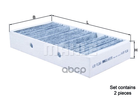 

Фильтр воздушный салона MERCEDES ML (W166),GL (X166) угольный (2шт.) MAHLE