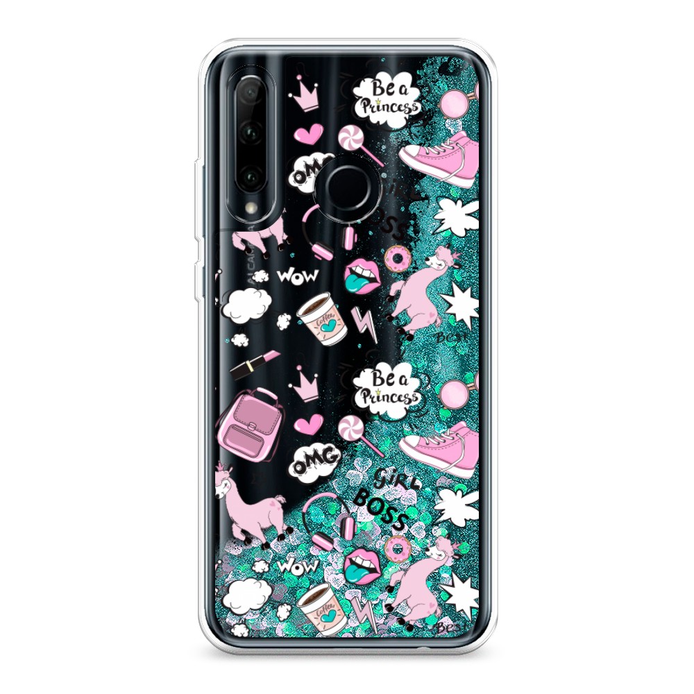 

Чехол Awog на Honor 20 lite/Honor 10i/P Smart Plus 2019/Honor 20e "Стильная лама", Разноцветный, 69295-1