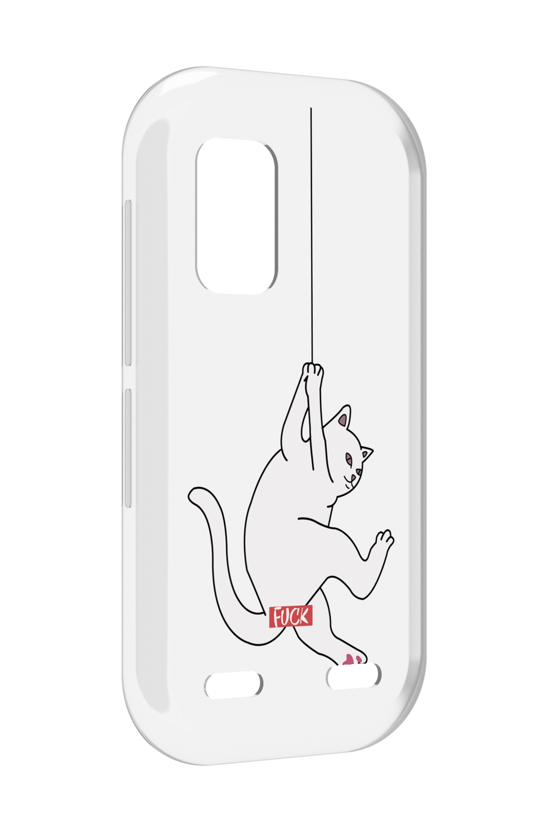 

Чехол MyPads котяра-на-веревке для UleFone Armor X10 / X10 Pro, Прозрачный, Tocco