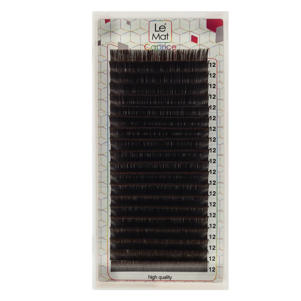 

Ресницы Le Mat Caprice Dark chocolate 20 линий C+ 0.07 MIX 6-13 мм, Коричневый