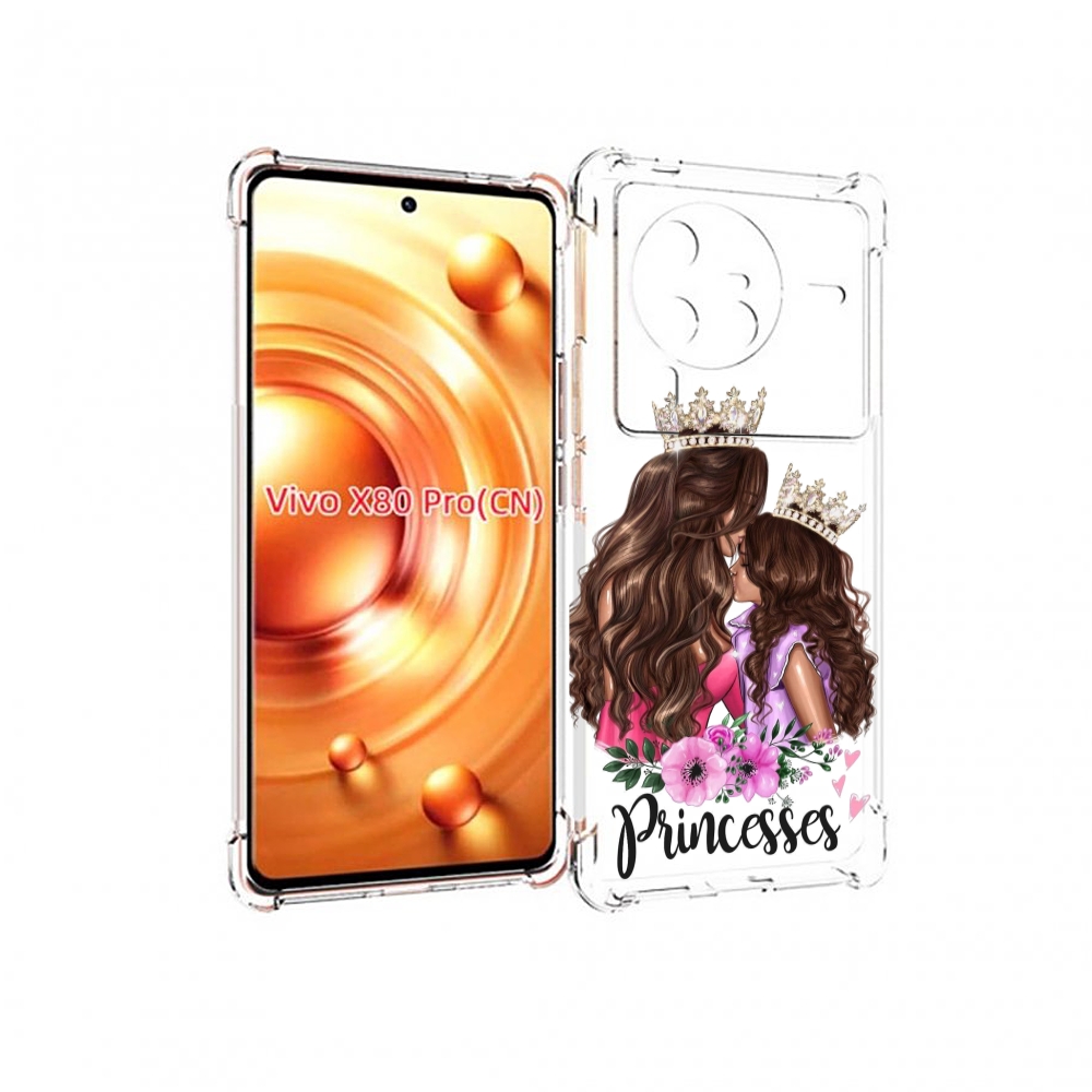 

Чехол MyPads Принцессы женский для Vivo X80 Pro, Прозрачный, Tocco