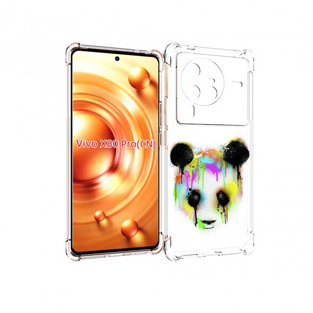 

Чехол MyPads Радужная панда для Vivo X80 Pro, Прозрачный, Tocco