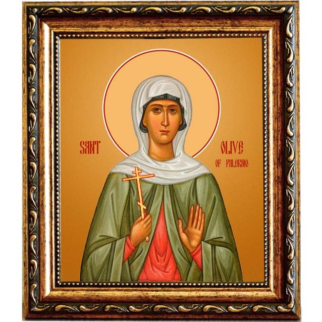 

Оливия (Олива) Палермская святая мученица. Икона на холсте.