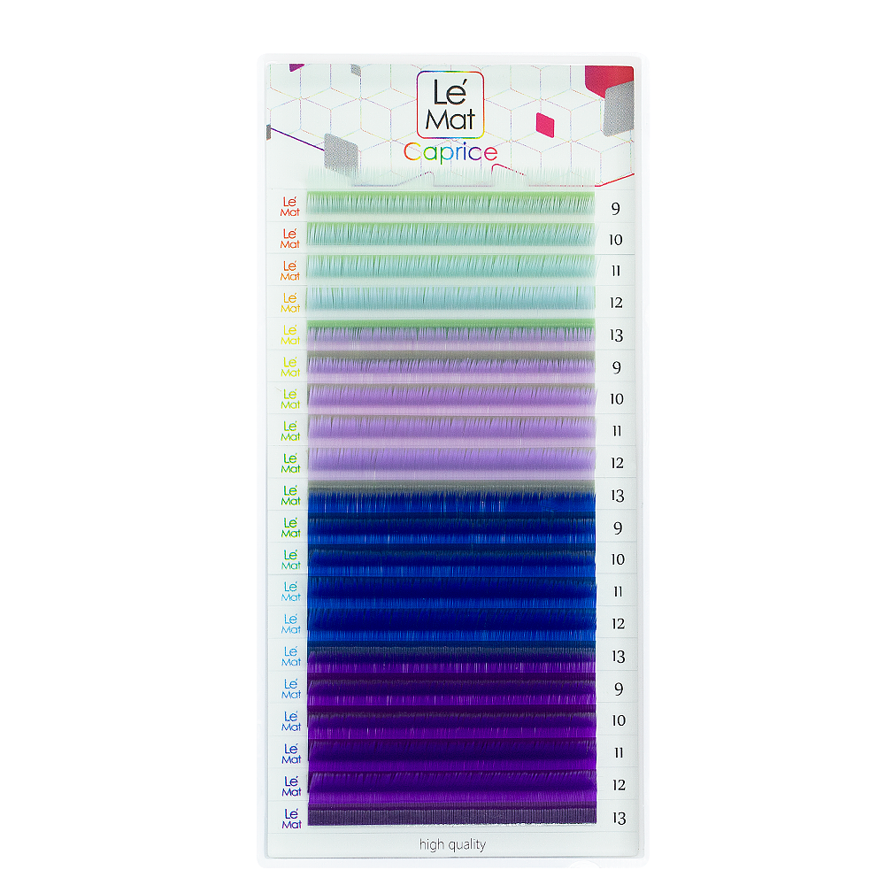 

Ресницы Azure Le Maitre Caprice 20 Линий M 0.10 Mix 9-13 Mm, Разноцветный