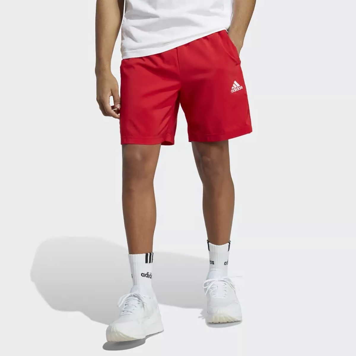 Спортивные шорты Adidas для мужчин, IC1486, размер L, бордово-белые-AETG
