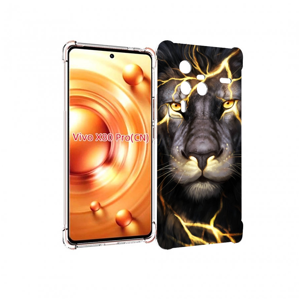 

Чехол MyPads Светящийся-лев мужской для Vivo X80 Pro, Прозрачный, Tocco