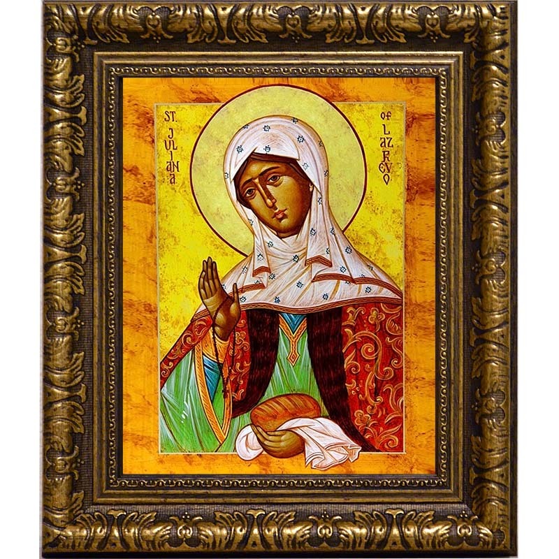 

Иулиания Лазаревская, Муромская праведная. Икона на холсте.
