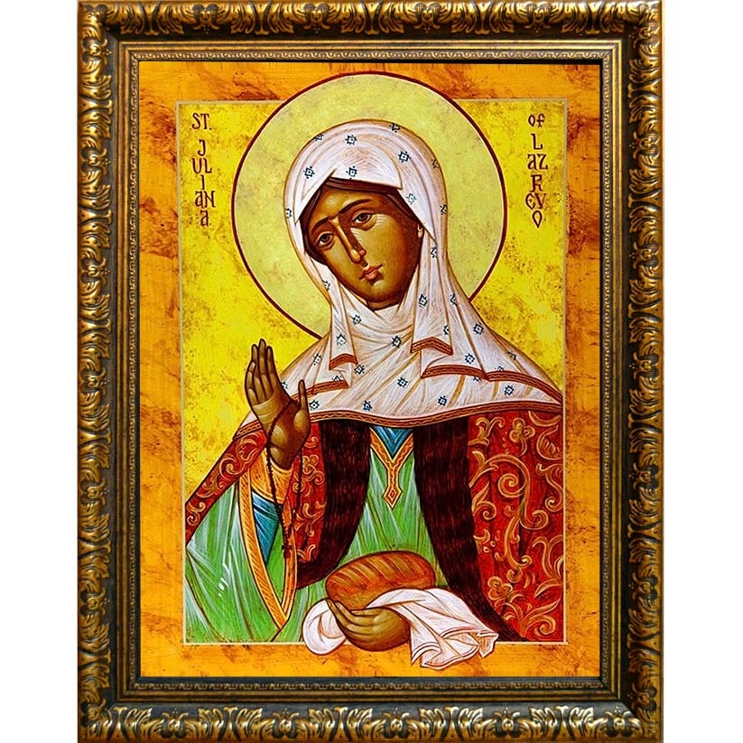 

Иулиания Лазаревская, Муромская праведная. Икона на холсте.