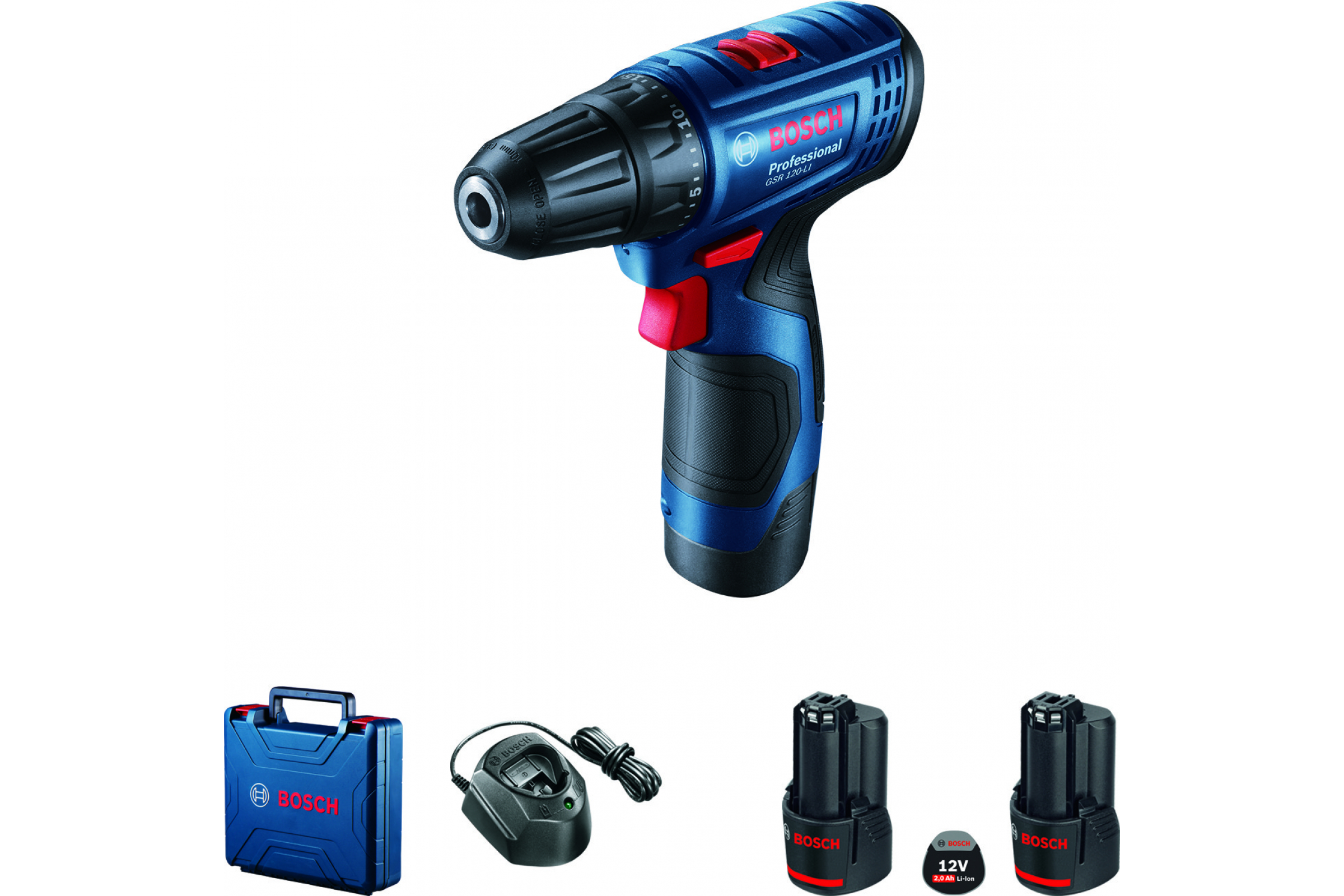 Дрель-шуруповерт аккумуляторная BOSCH GSR 120-LI 06019G8020