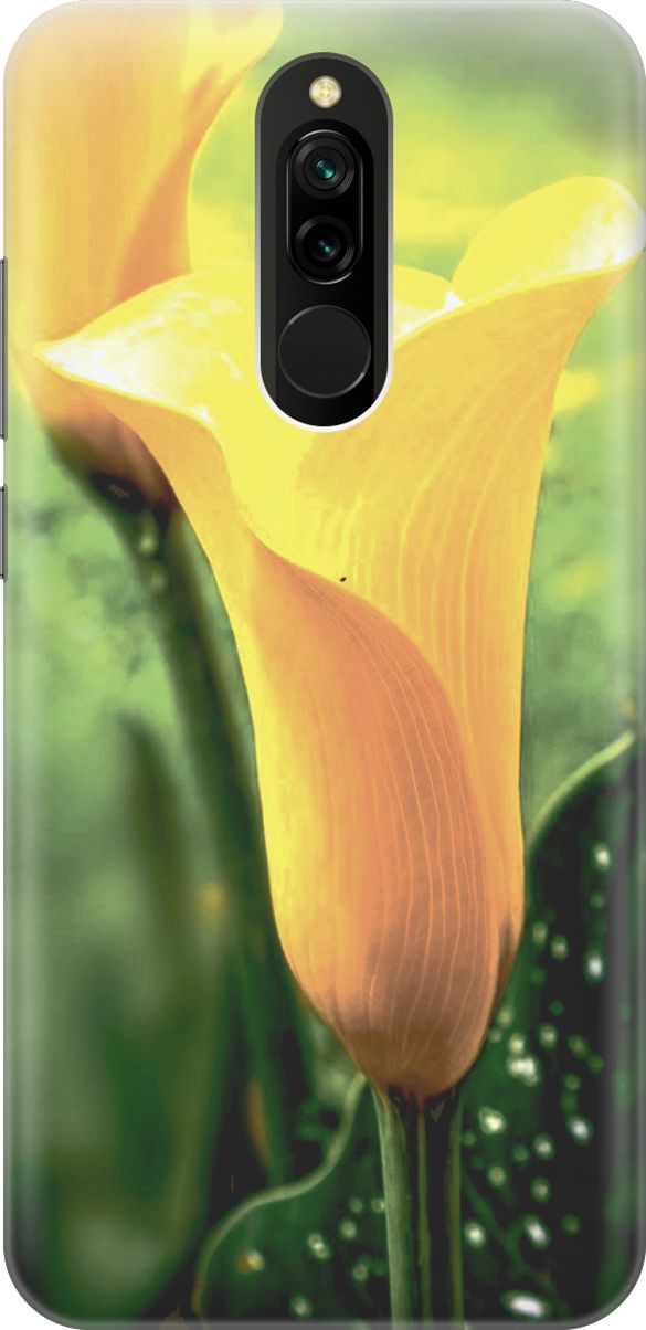 

Силиконовый чехол на Xiaomi Redmi 8 "Желтые каллы", Желтый;зеленый, 2923