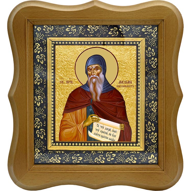 

Максим Кавсокаливит Афонский преподобный. Икона на холсте.