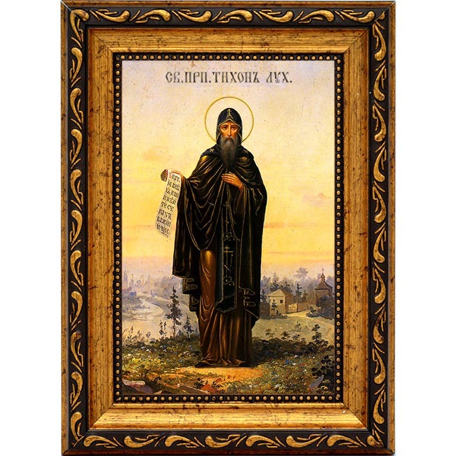 

Тихон Луховской, Костромской Преподобный. Икона на холсте.