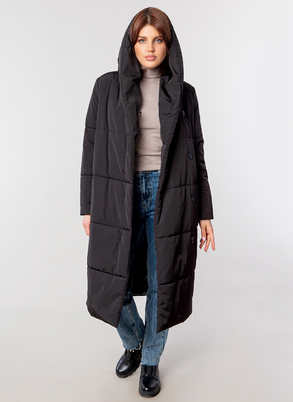 

Пальто женское ElectraStyle 57494 черное 50 RU, 57494