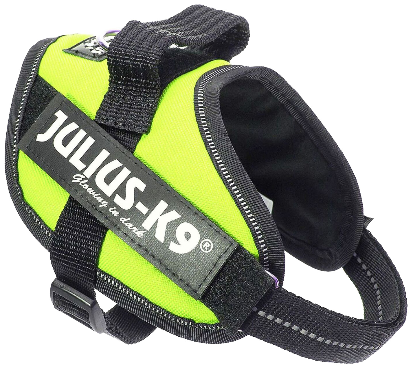 Шлейка для собак Julius-K9 IDC®-Powerharness Mini-Mini, полиэстер, зеленый, 40-53см/ 4-7кг