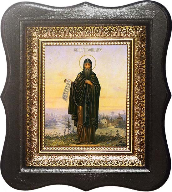 

Тихон Луховской, Костромской Преподобный. Икона на холсте.