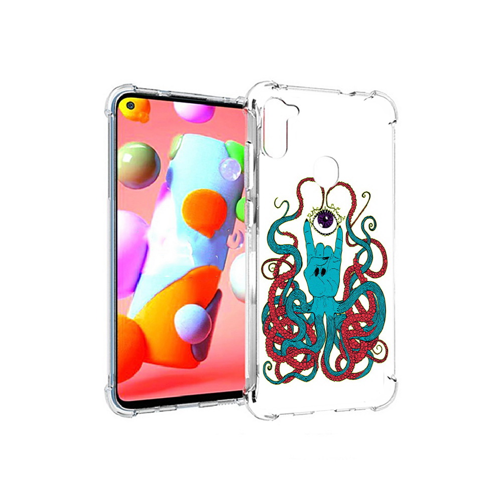 Чехол MyPads Tocco для Samsung Galaxy A11 осьминог-рука абстракция (PT149913.480.530)