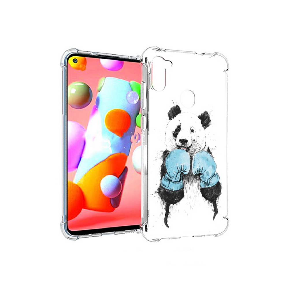 

Чехол MyPads Tocco для Samsung Galaxy A11 панда боксер (PT149913.480.531), Прозрачный, Tocco