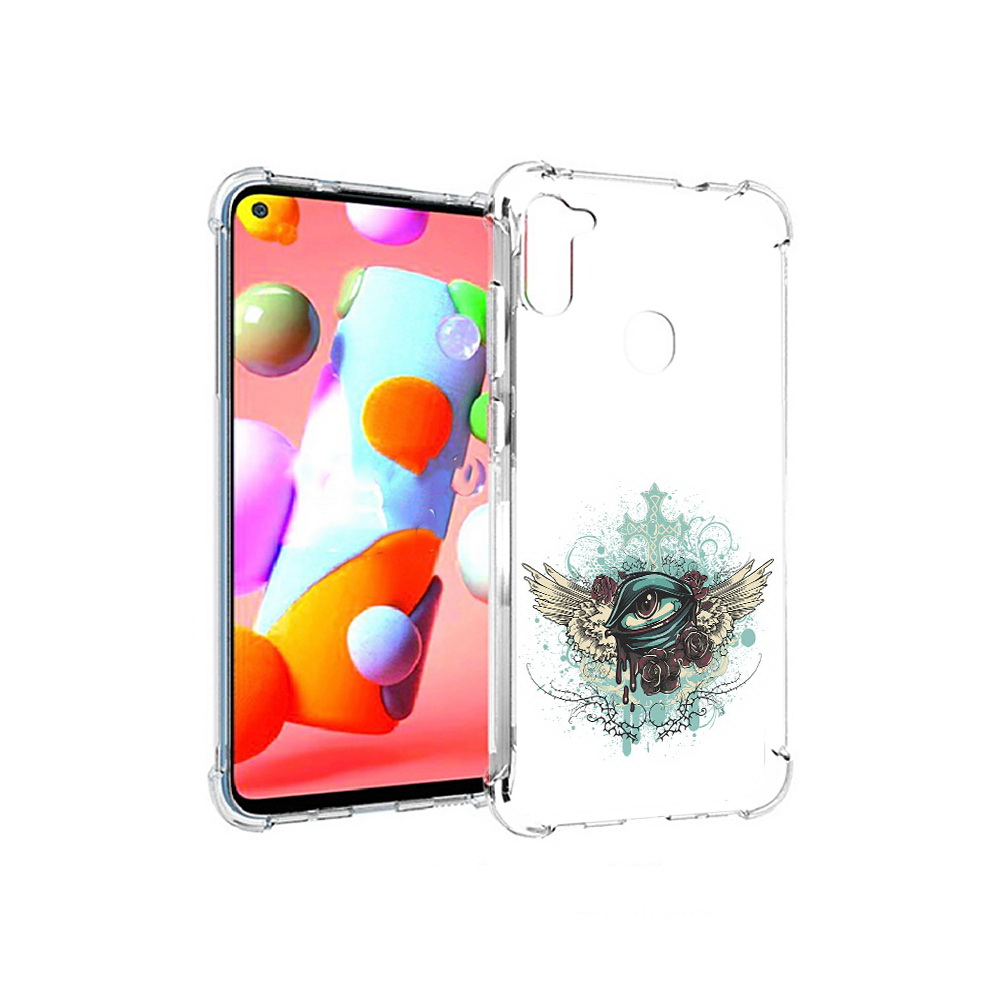Чехол MyPads Tocco для Samsung Galaxy A11 плачущий глаз с крыльями (PT149913.480.544)