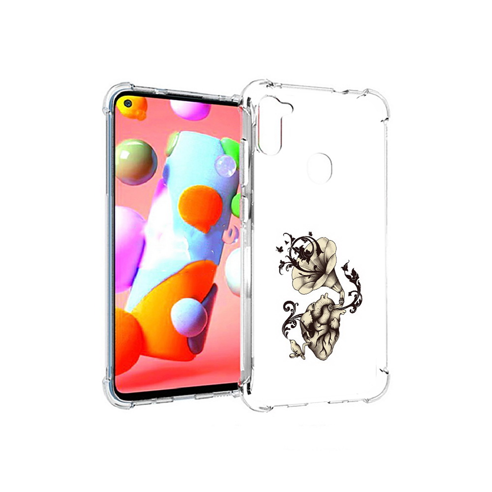

Чехол MyPads Tocco для Samsung Galaxy A11 Граммофон (PT149913.480.55), Прозрачный, Tocco