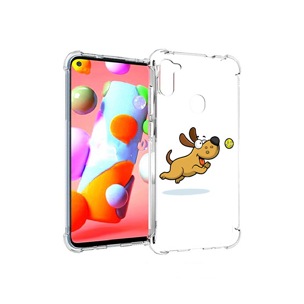 

Чехол MyPads Tocco для Samsung Galaxy A11 пёсик (PT149913.480.563), Прозрачный, Tocco