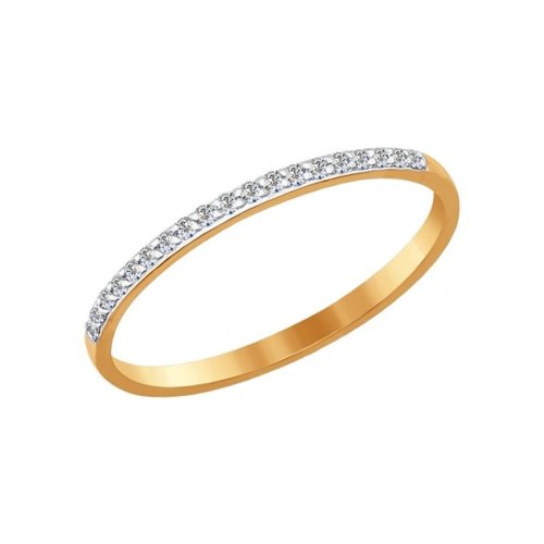 

Кольцо из золота р. 16 SOKOLOV 016924, фианит, 016924