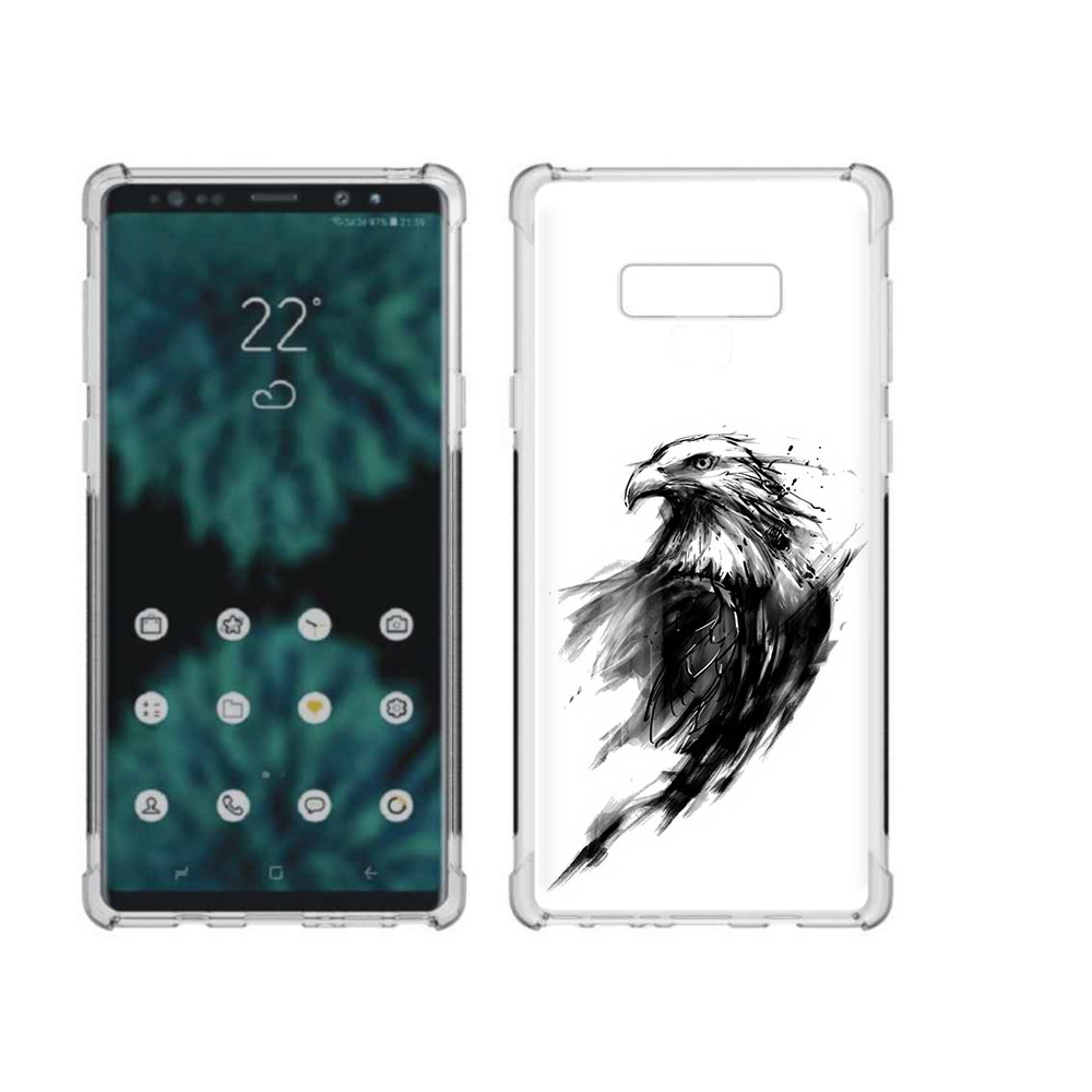

Чехол MyPads Tocco для Samsung Galaxy Note 9 чб птица (PT115235.598.670), Прозрачный, Tocco