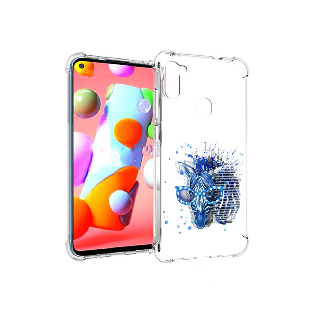 

Чехол MyPads Tocco для Samsung Galaxy A11 расплывчатая зебра (PT149913.480.577), Прозрачный, Tocco