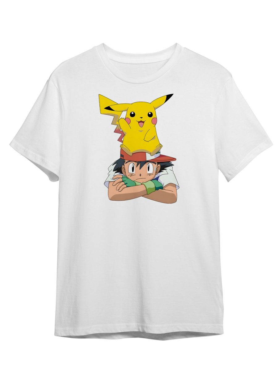 

Футболка унисекс Каждому Своё Pokemon/Покемон/Аниме MUPK33 белая 3XL, "Pokemon/Покемон/Аниме" MUPK33