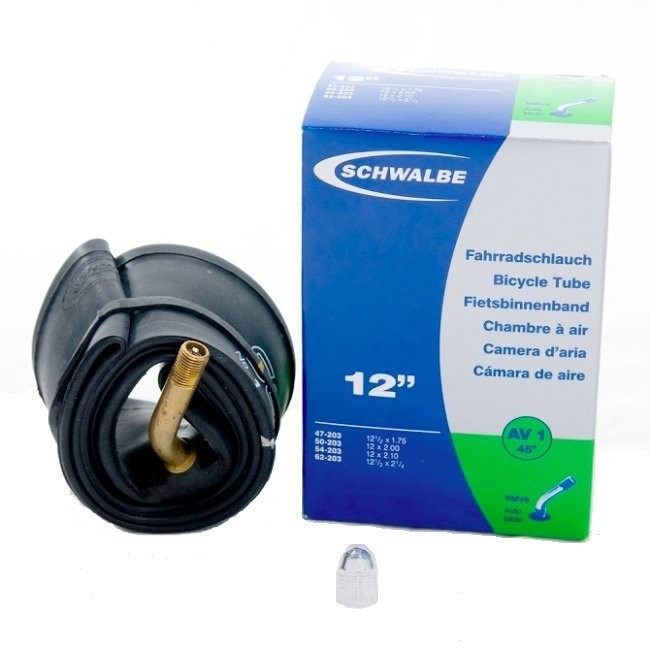 

Камера Schwalbe AV1 12,5x2,25 гнутый нипель 12