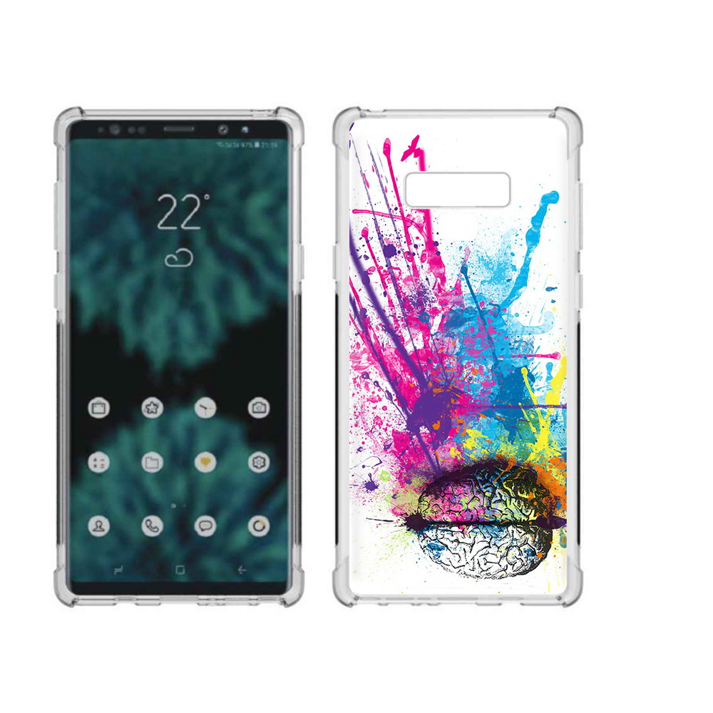 

Чехол MyPads Tocco для Samsung Galaxy Note 9 яркий красочный мозг (PT115235.598.710), Прозрачный, Tocco