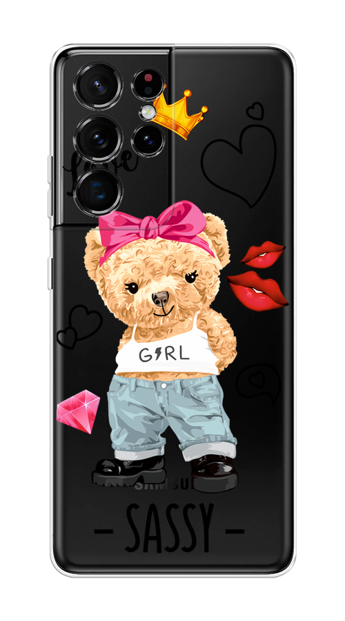 

Чехол на Samsung Galaxy S21 Ultra "Sugar Mommy", Голубой;белый;розовый, 2102250-6