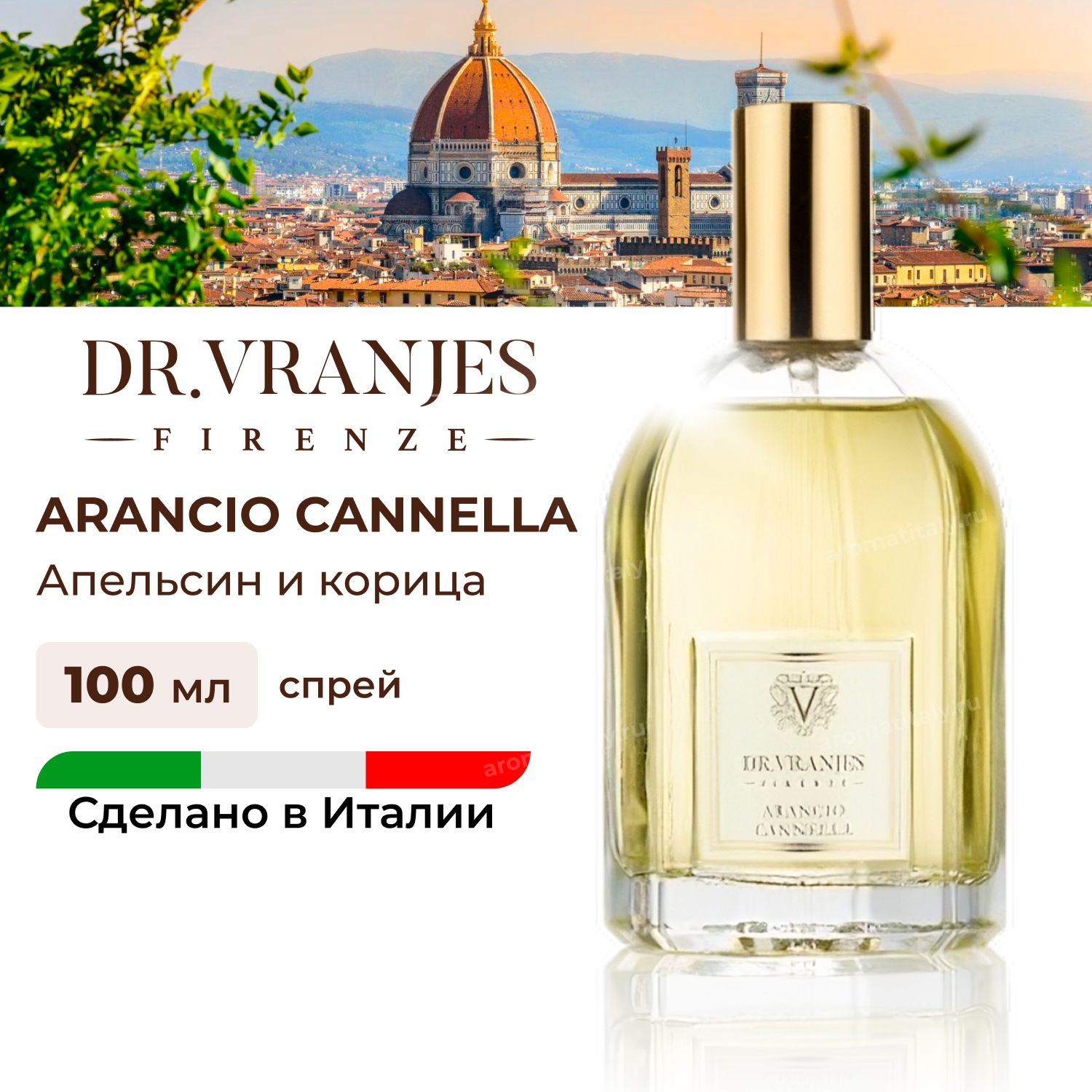 

Спрей Dr.Vranjes Arancio Cannella Апельсин и корица 100мл, FRV0010B, Arancio Cannella (апельсин и корица)