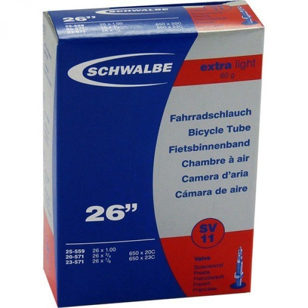 

Камера Schwalbe SV11 26"x1.00-7/8 650x20C-23C 40mm 26