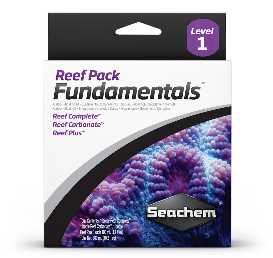 Набор препаратов для морской аквариум Seachem Reef Pack поддержание параметров воды 300 мл