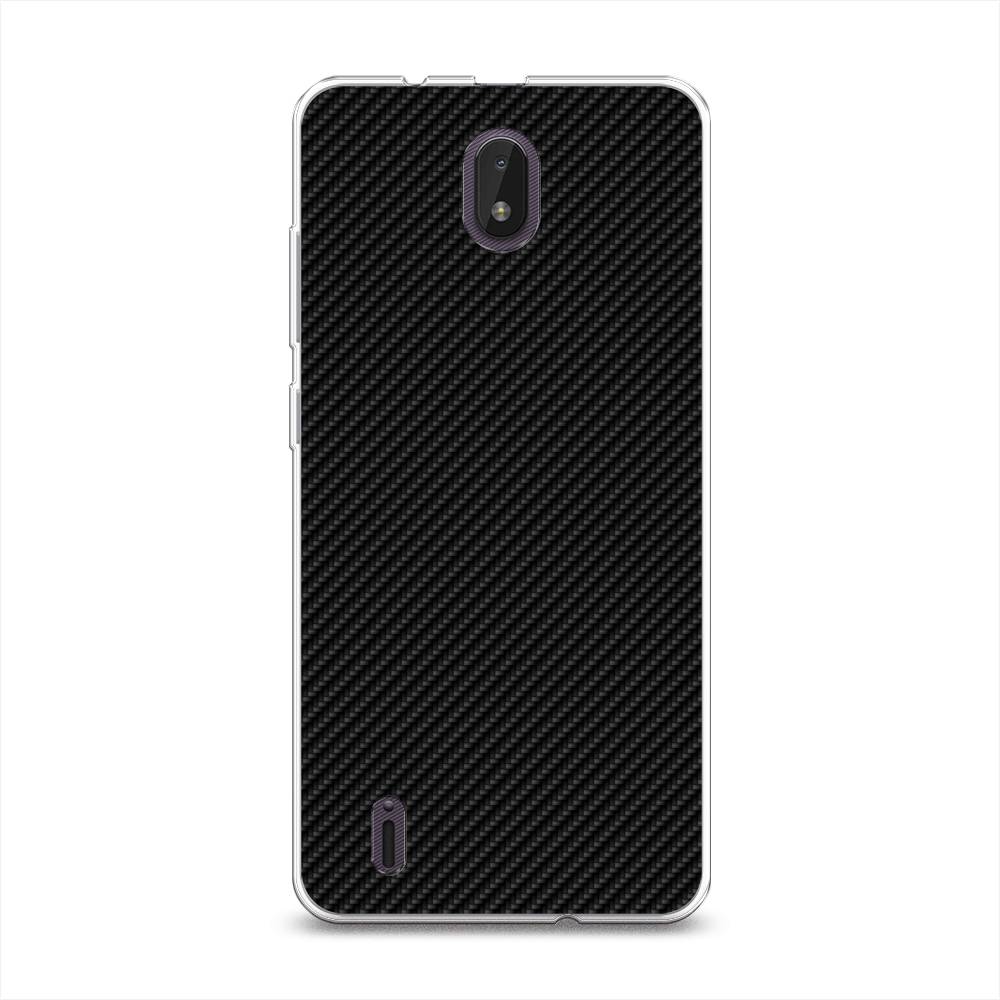 

Силиконовый чехол "Черный карбон" на Nokia C01 Plus, 125250-3