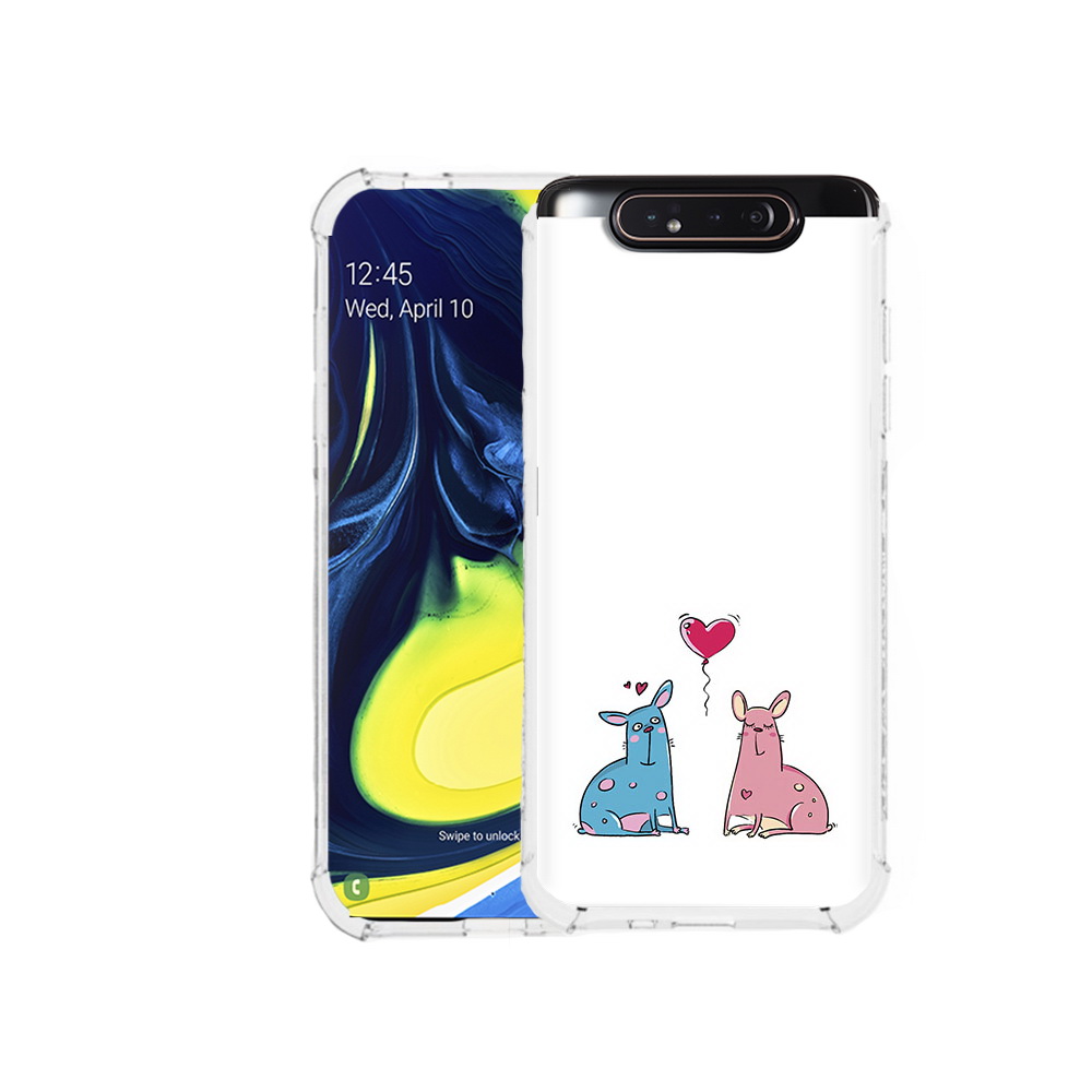

Чехол MyPads Tocco для Samsung Galaxy A80 Лама любовь (PT128473.599.102), Прозрачный, Tocco