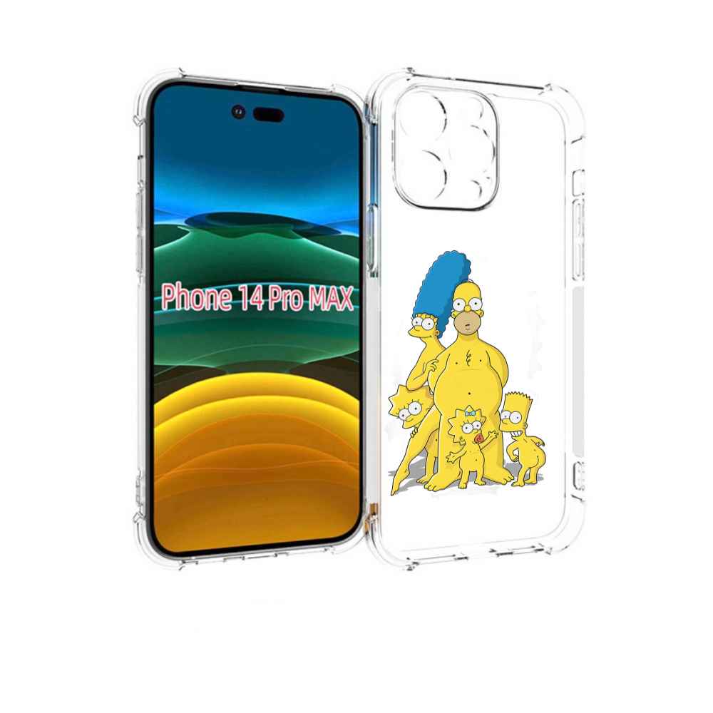 

Чехол MyPads семья-симпсонов для iPhone 14 Pro Max, Прозрачный, Tocco
