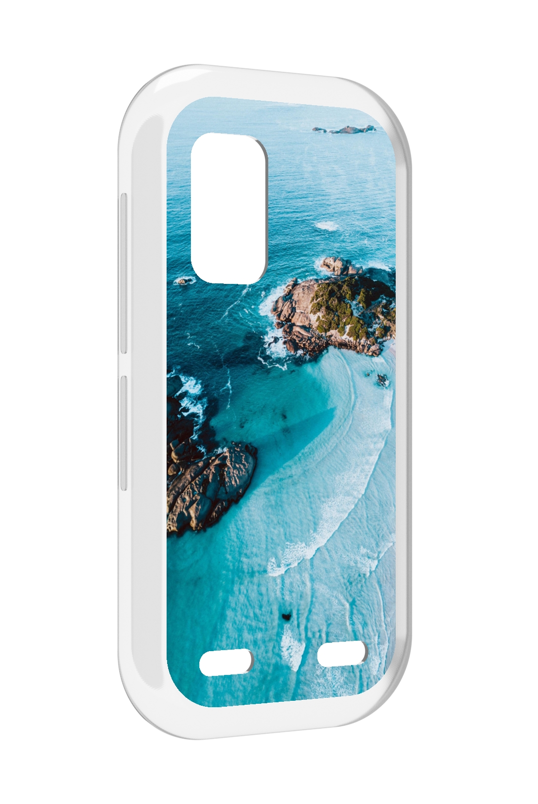 

Чехол MyPads красивый голубой залив для UleFone Armor X10 / X10 Pro, Прозрачный, Tocco