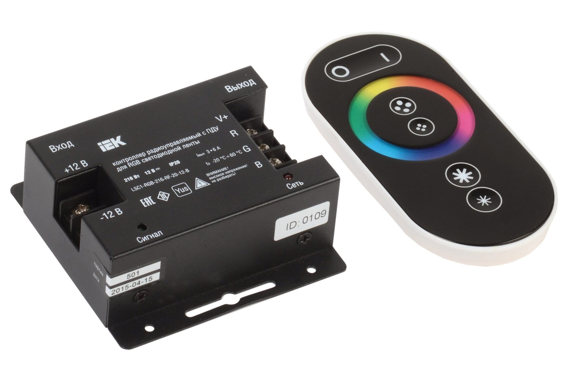 Контроллеры для светодиодныx лент, гирлянд IEK LSC1-RGB-216-RF-20-12-B