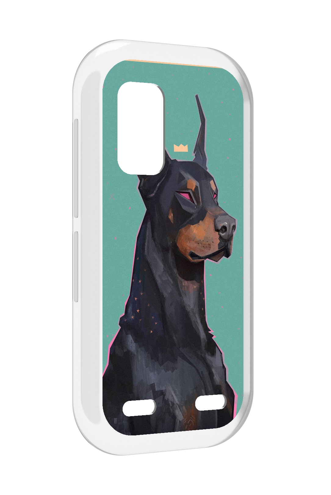 

Чехол MyPads красивый-доберман для UleFone Armor X10 / X10 Pro, Прозрачный, Tocco