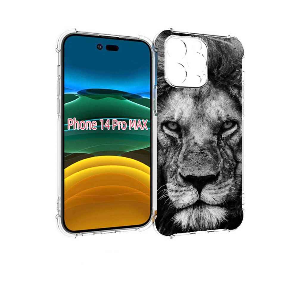 

Чехол MyPads смуглый лев мужской для iPhone 14 Pro Max, Прозрачный, Tocco