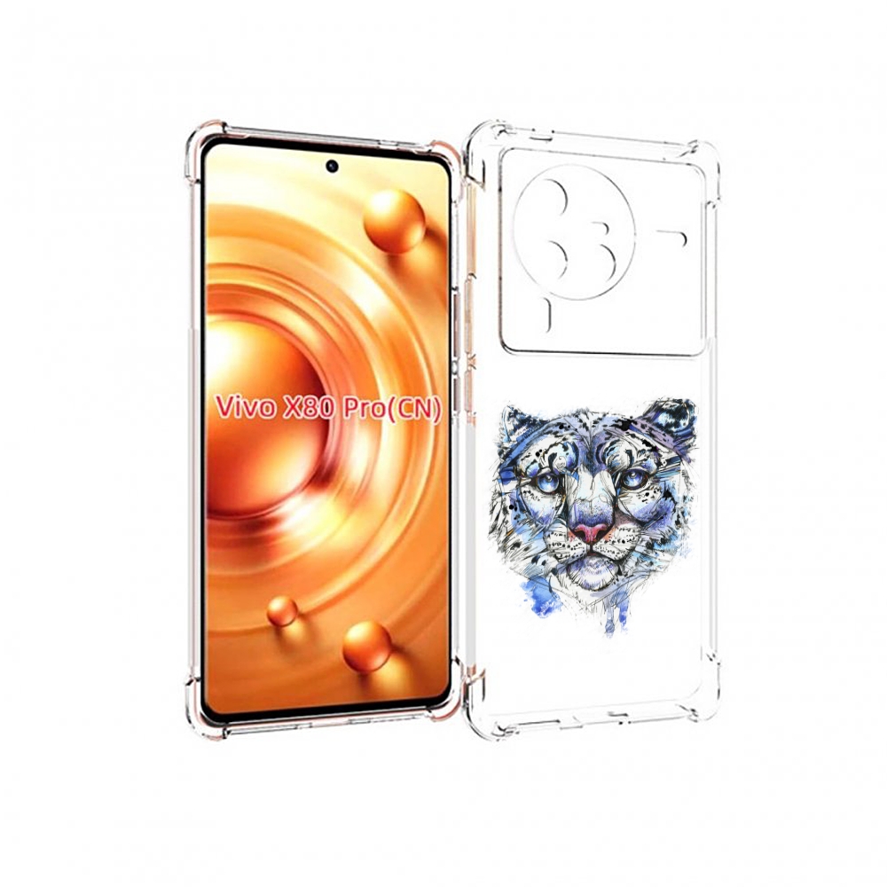 

Чехол MyPads Тигр 4 для Vivo X80 Pro, Прозрачный, Tocco